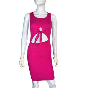 Women's Madden Girl Pink Ribbed Cutout Bodycon Dress Size M